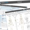 logiciel ostéopathes GestOstéo Patient PRO copie écran fiches consultation et traitement squelette